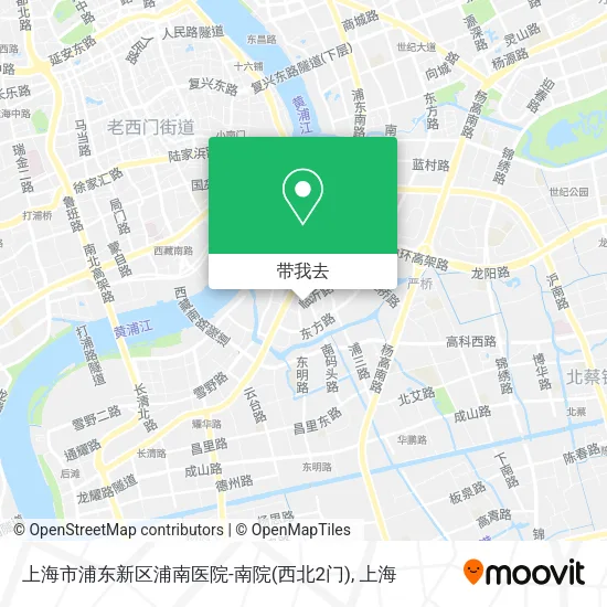 上海市浦东新区浦南医院-南院(西北2门)地图