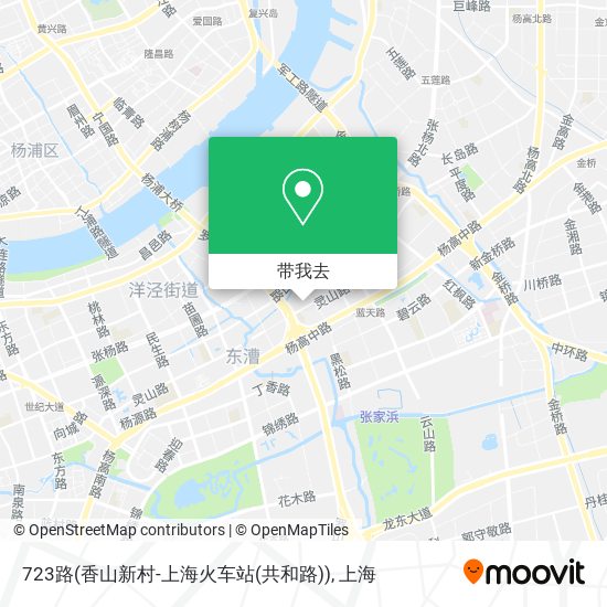 723路(香山新村-上海火车站(共和路))地图