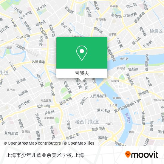 上海市少年儿童业余美术学校地图
