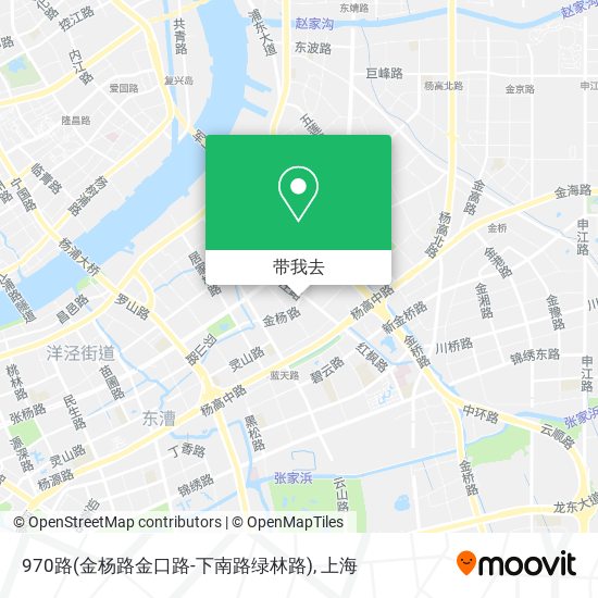 970路(金杨路金口路-下南路绿林路)地图