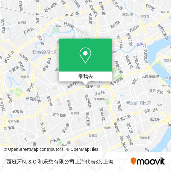 西班牙N. & C.和乐碧有限公司上海代表处地图