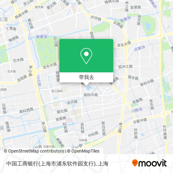中国工商银行(上海市浦东软件园支行)地图