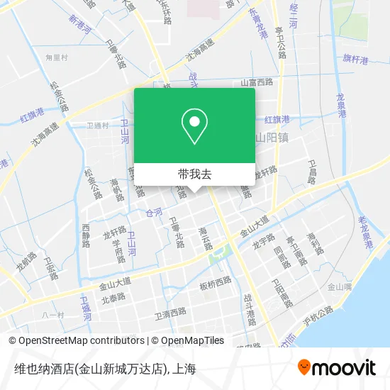维也纳酒店(金山新城万达店)地图