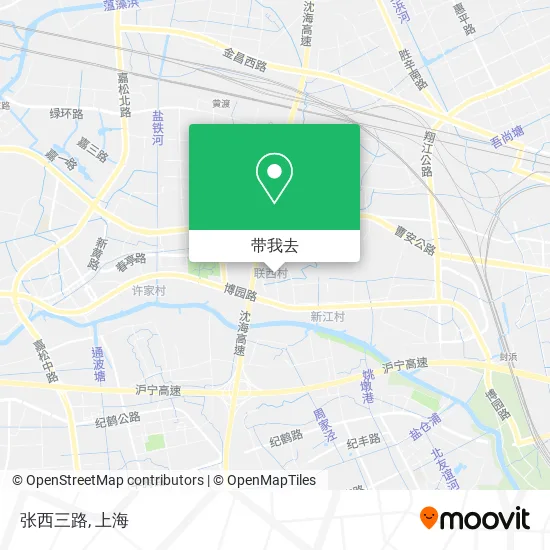 张西三路地图
