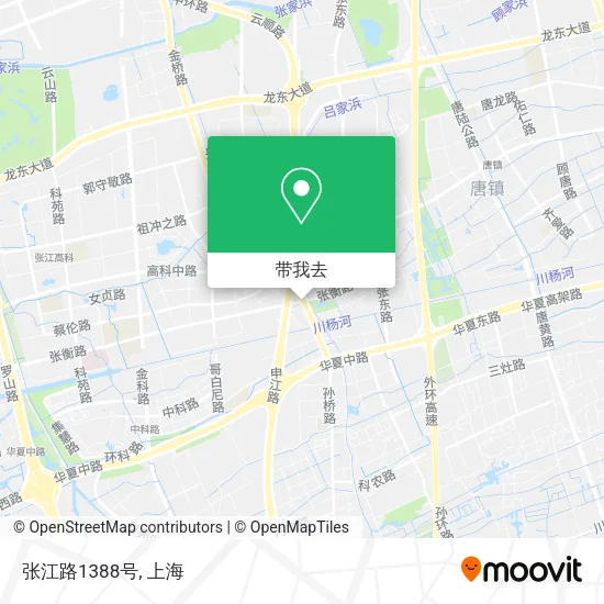 张江路1388号地图
