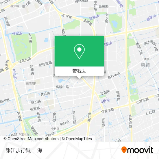 张江步行街地图
