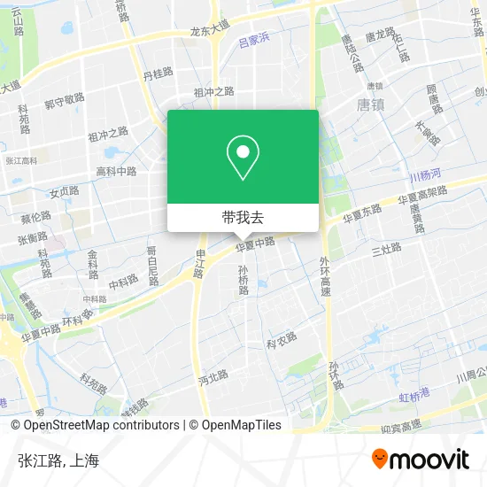 张江路地图