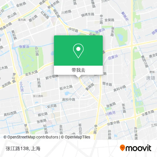 张江路138地图