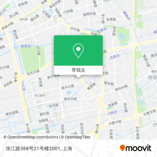 张江路368号21号楼2001地图