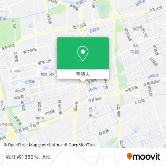 张江路1380号地图