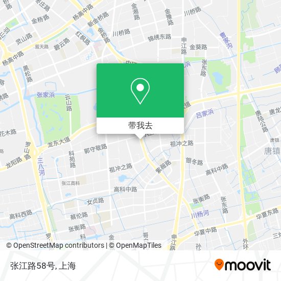 张江路58号地图