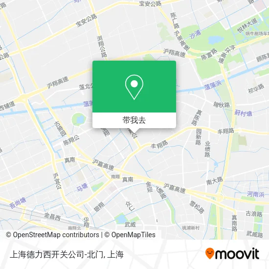 上海德力西开关公司-北门地图