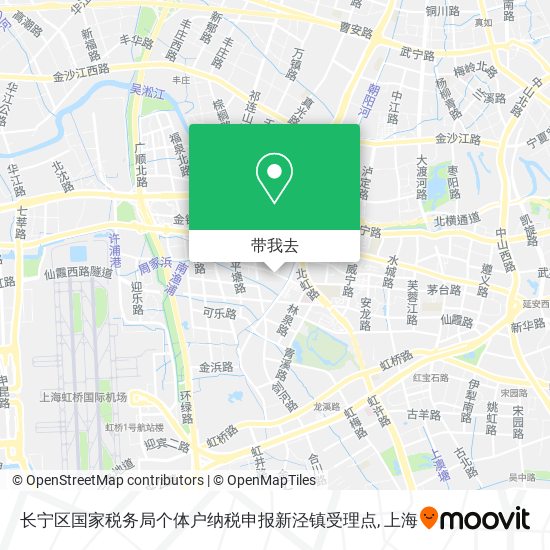 长宁区国家税务局个体户纳税申报新泾镇受理点地图