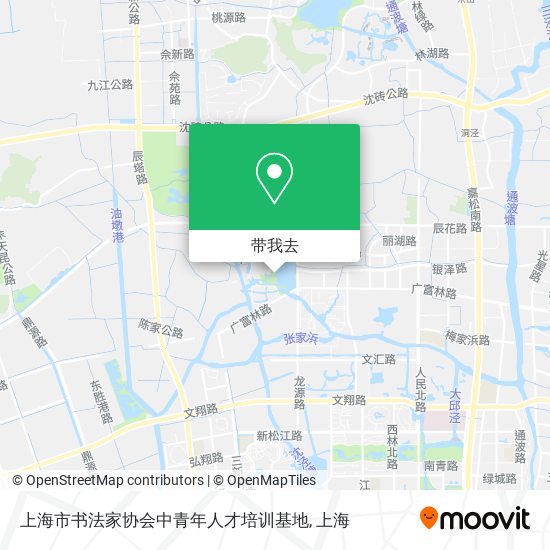 上海市书法家协会中青年人才培训基地地图