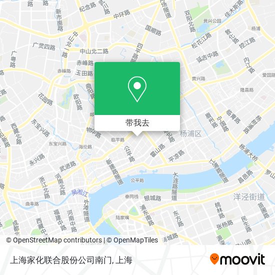 上海家化联合股份公司南门地图