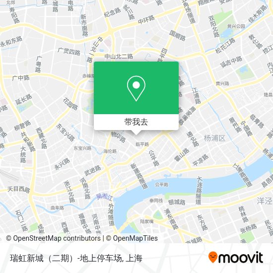 瑞虹新城（二期）-地上停车场地图
