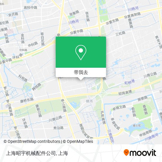 上海昭宇机械配件公司地图