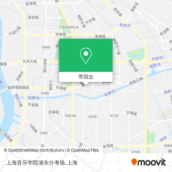 上海音乐学院浦东分考场地图