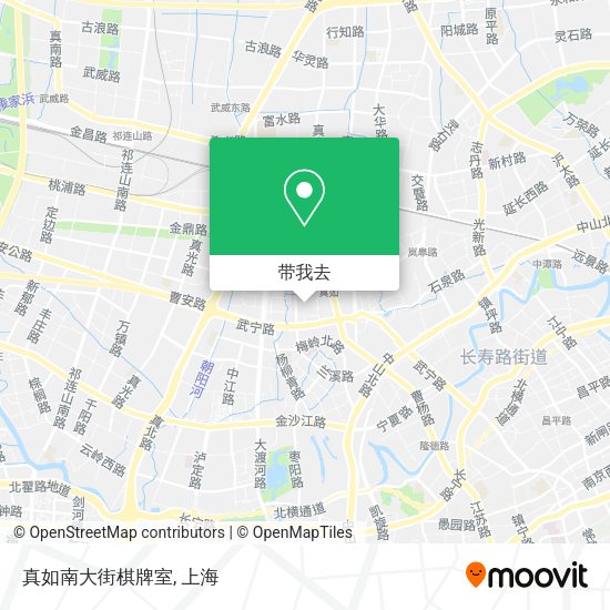 真如南大街棋牌室地图
