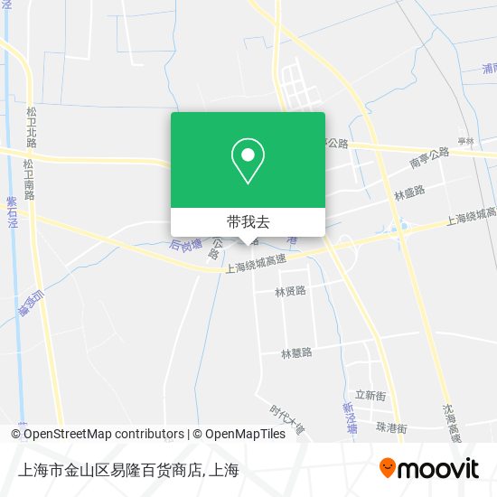 上海市金山区易隆百货商店地图