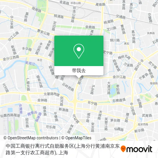 中国工商银行离行式自助服务区(上海分行黄浦南京东路第一支行农工商超市)地图