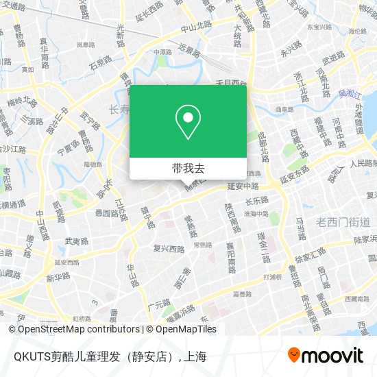 QKUTS剪酷儿童理发（静安店）地图