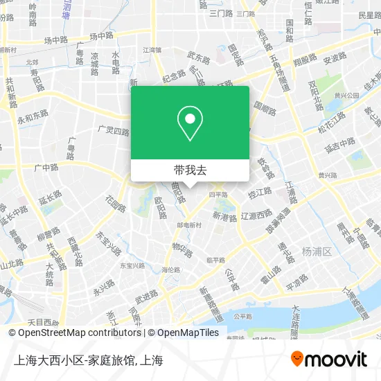 上海大西小区-家庭旅馆地图