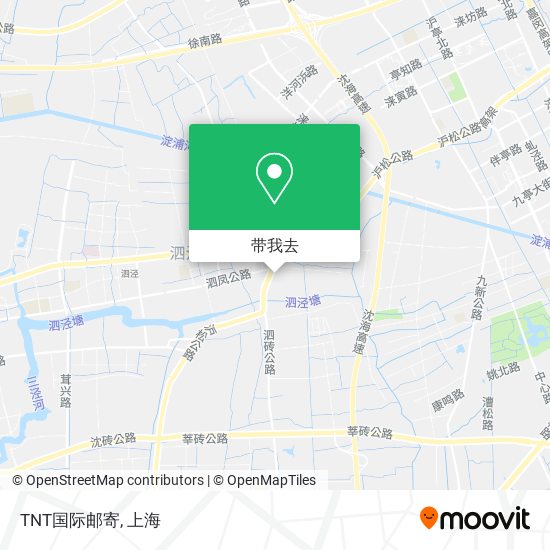 TNT国际邮寄地图