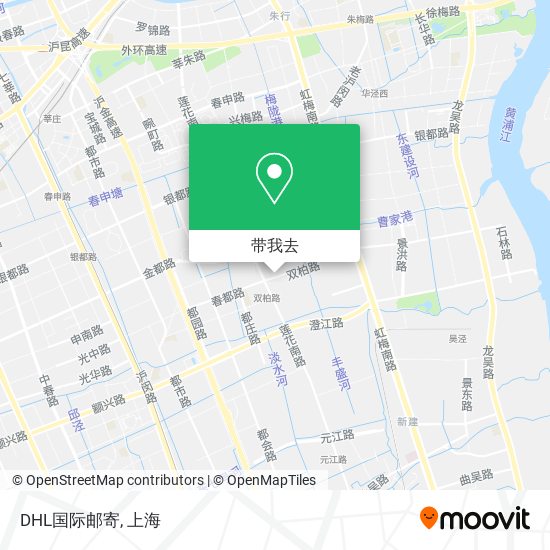 DHL国际邮寄地图