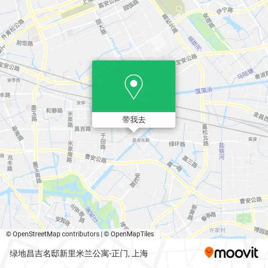绿地昌吉名邸新里米兰公寓-正门地图