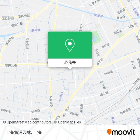上海隽浦园林地图