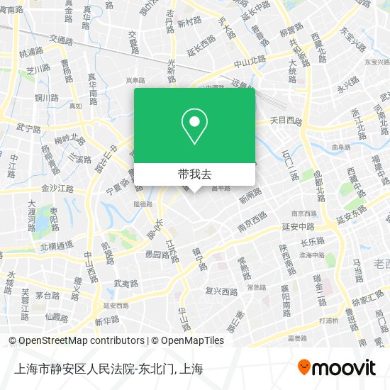 上海市静安区人民法院-东北门地图