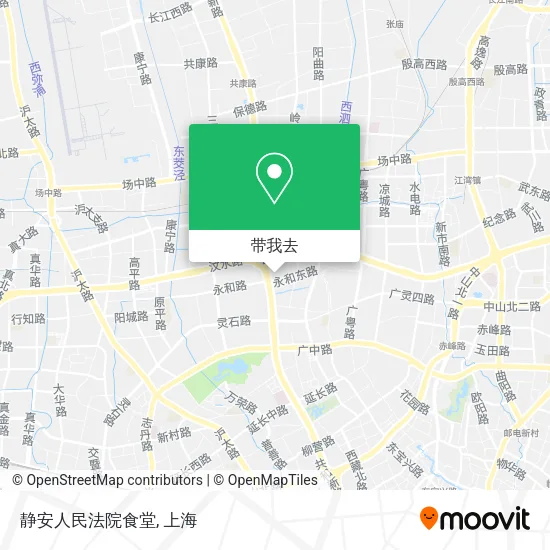 静安人民法院食堂地图
