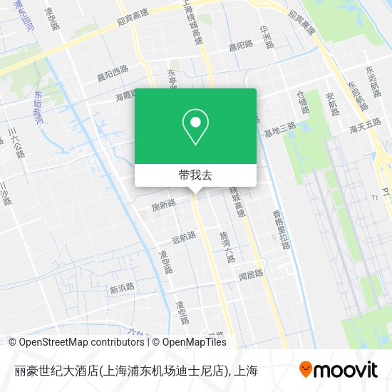 丽豪世纪大酒店(上海浦东机场迪士尼店)地图