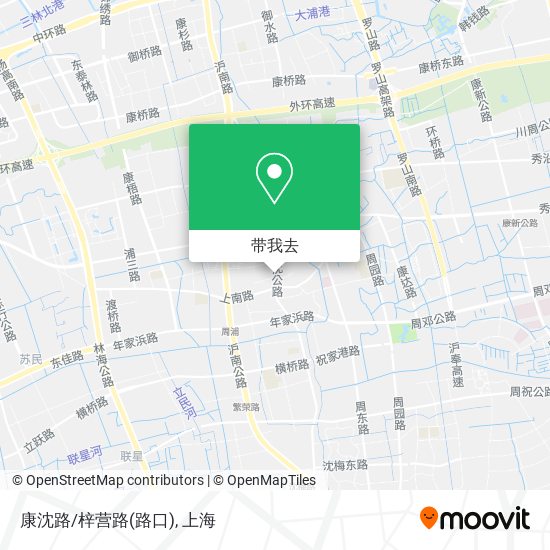 康沈路/梓营路(路口)地图