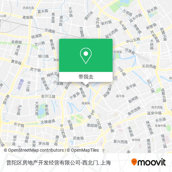 普陀区房地产开发经营有限公司-西北门地图