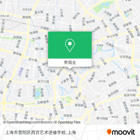 上海市普陀区西宫艺术进修学校地图
