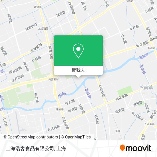 上海浩客食品有限公司地图