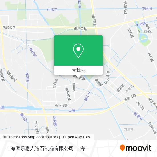 上海客乐思人造石制品有限公司地图