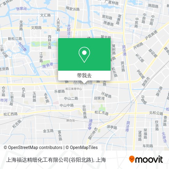 上海福达精细化工有限公司(谷阳北路)地图