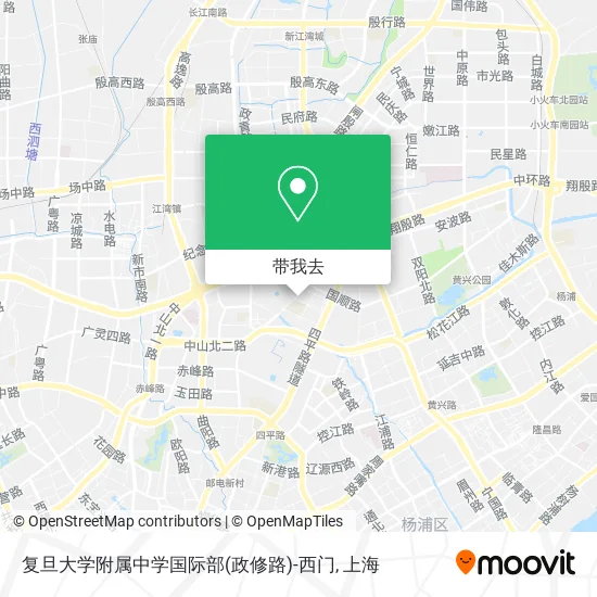复旦大学附属中学国际部(政修路)-西门地图
