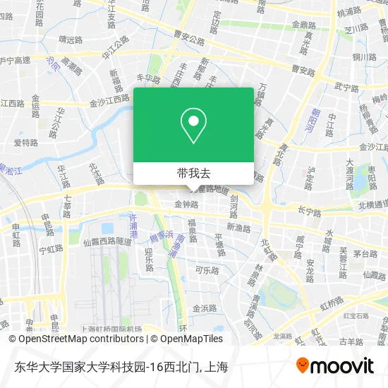 东华大学国家大学科技园-16西北门地图