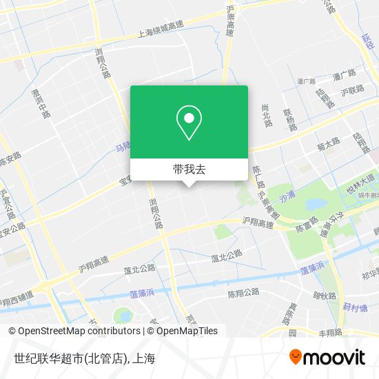 世纪联华超市(北管店)地图