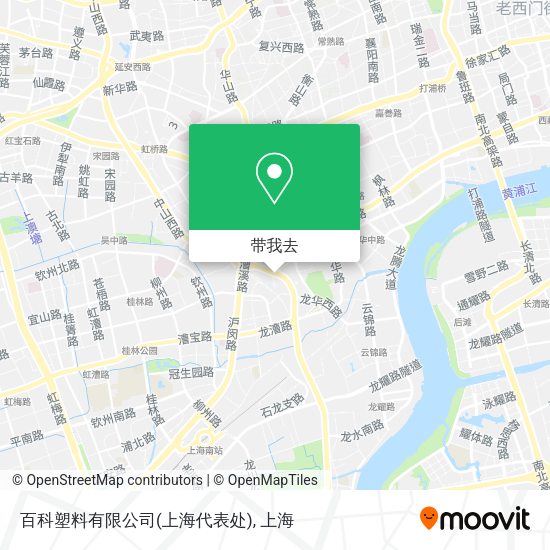 百科塑料有限公司(上海代表处)地图