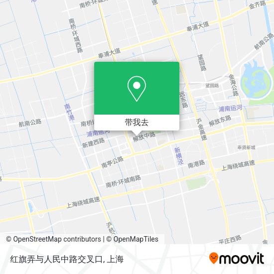 红旗弄与人民中路交叉口地图