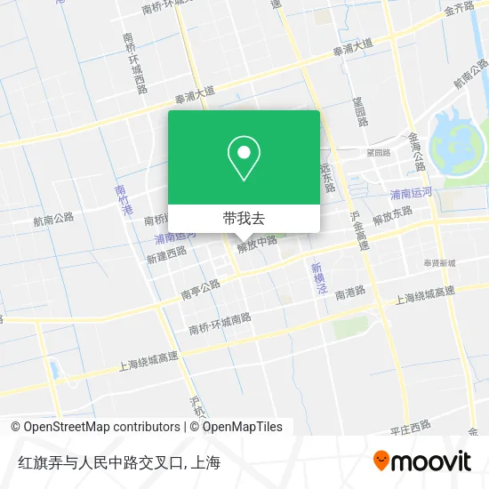 红旗弄与人民中路交叉口地图