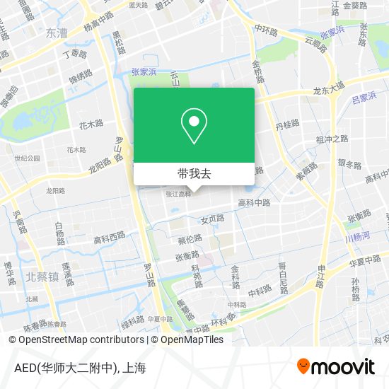 AED(华师大二附中)地图
