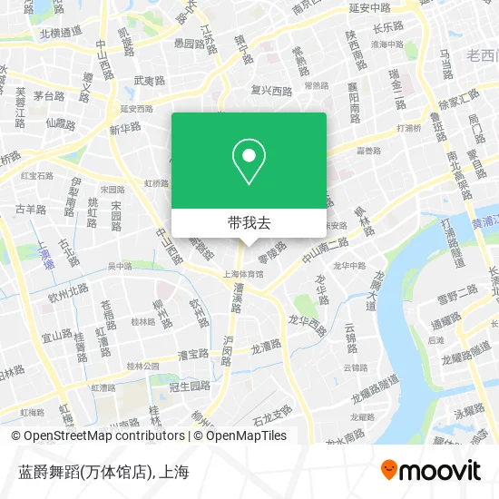 蓝爵舞蹈(万体馆店)地图