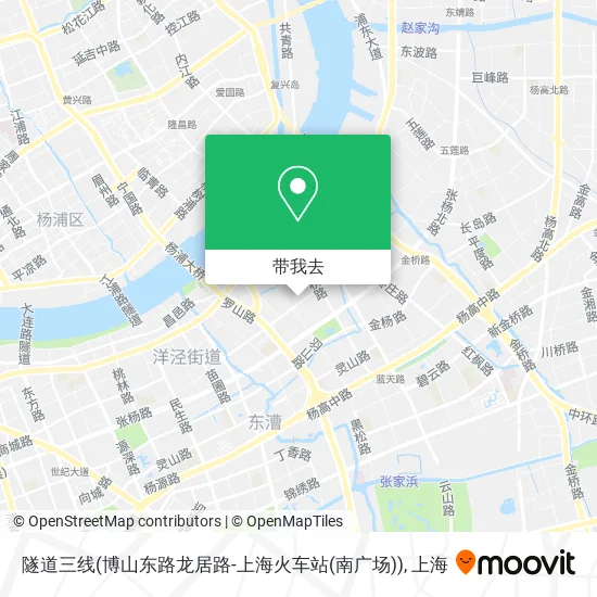 隧道三线(博山东路龙居路-上海火车站(南广场))地图