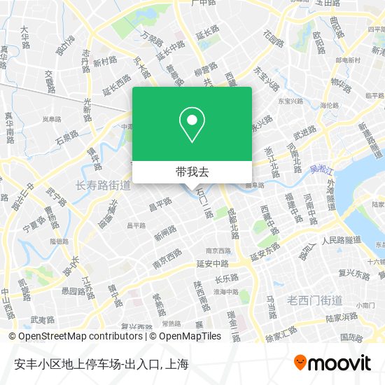安丰小区地上停车场-出入口地图